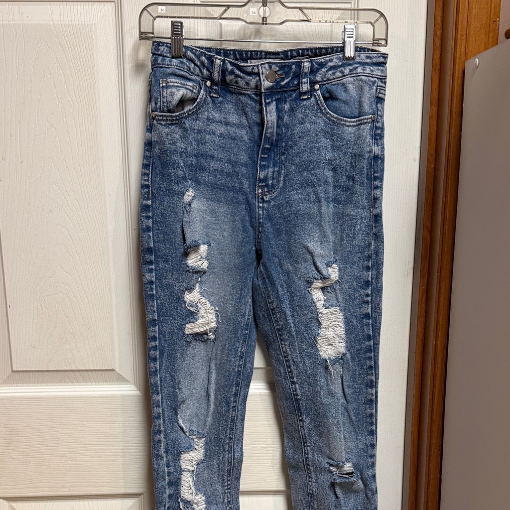 Tinseltown Blue Distressed Skinny Jeans